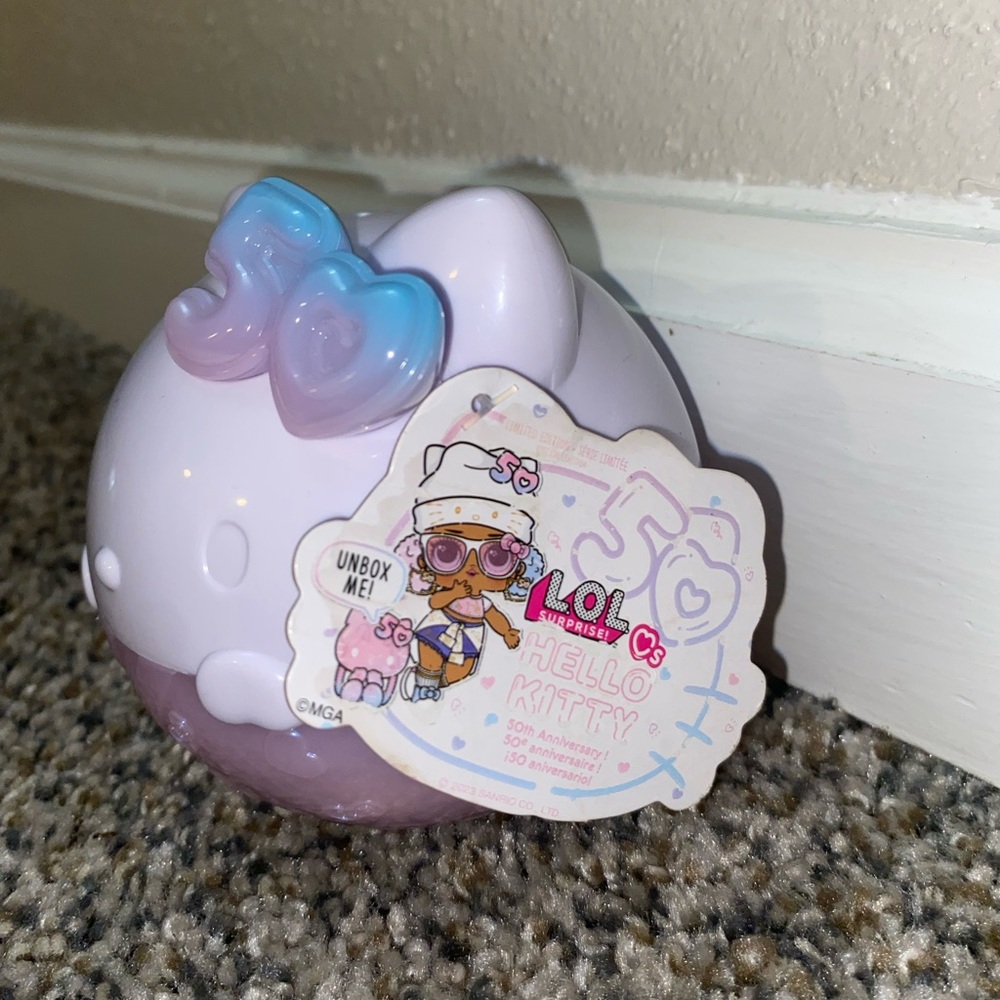 50th anniversary LOL hello kitty doll. never used. tag still on